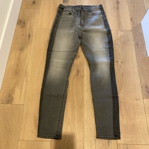 MOTHER Women's Skinny Jeans in Faded Black